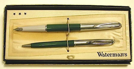 Blue / Slate with Gold  toned top with box and Papers Details about   Waterman's Pencil 1085 